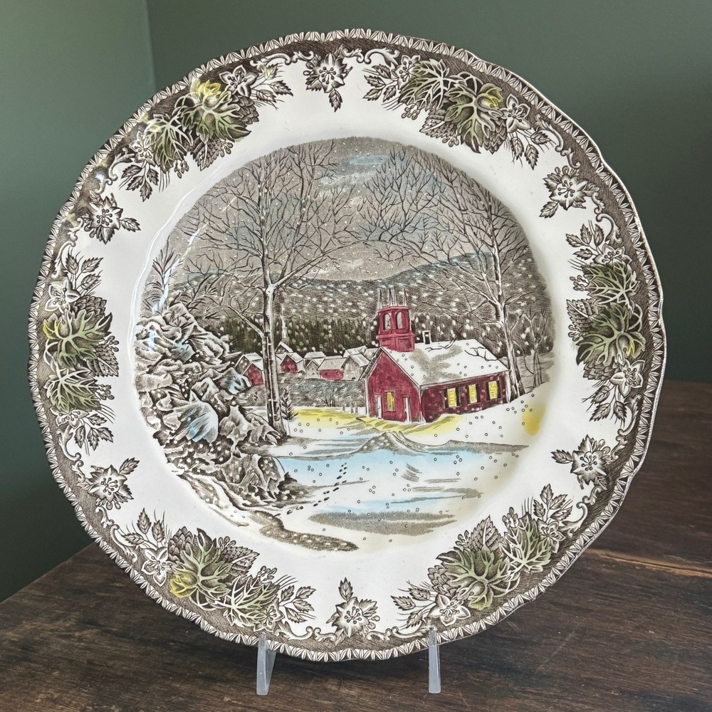 Johnson Brothers The Friendly Village The School House Dinner Plate Made England